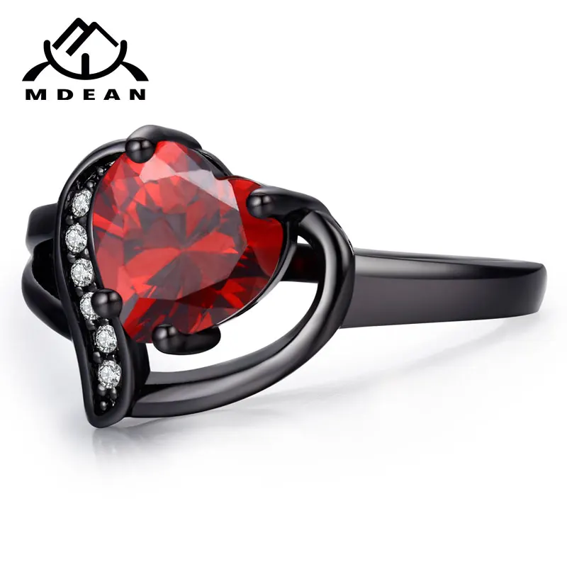 Mdean белого золота Цвет обручальные кольца для Для женщин Bijoux (украшения своими