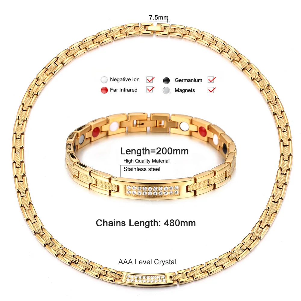 Германий магнитные здоровые ювелирные наборы для женщин мужчин кристалл