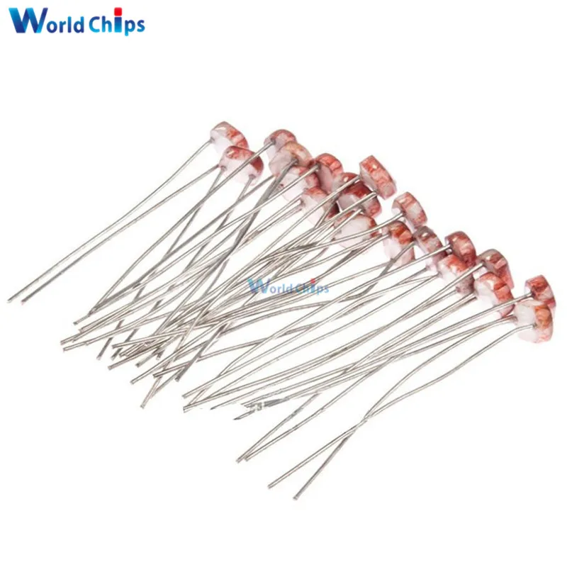 100PCS LDR Photo Light Sensitive Resistor Photoelectric Photoresistor 5528 GL5528 | Электронные компоненты и