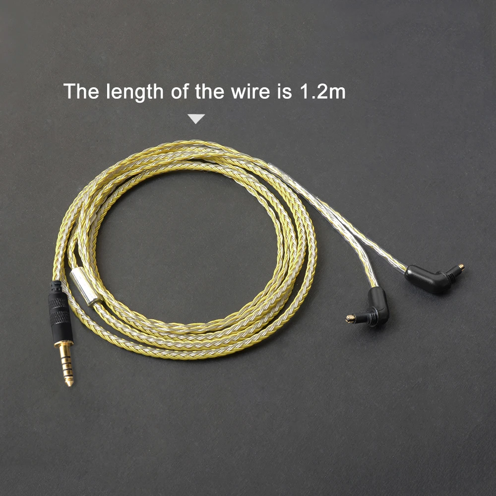 OKCSC EXK1000 наушники обновленные кабели 16 ядер 32AWG 2,5 мм/4,4 мм сбалансированный 3,5 мм аудио разъем для SONY EX600 EX800 EX1000 MDR7550