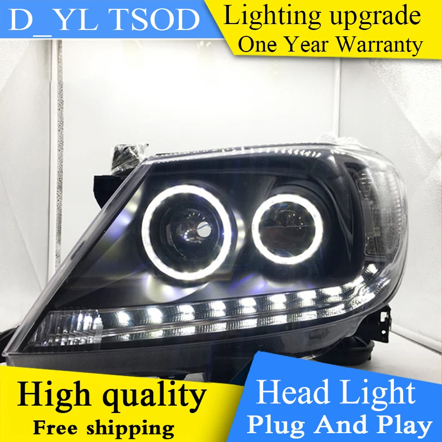 

Car Styling for Toyota Hilux LED Headlights 2008-2014 Hilux Revo Vigo Headlight DRL Bi-Xenon Lens High Low Beam Parking