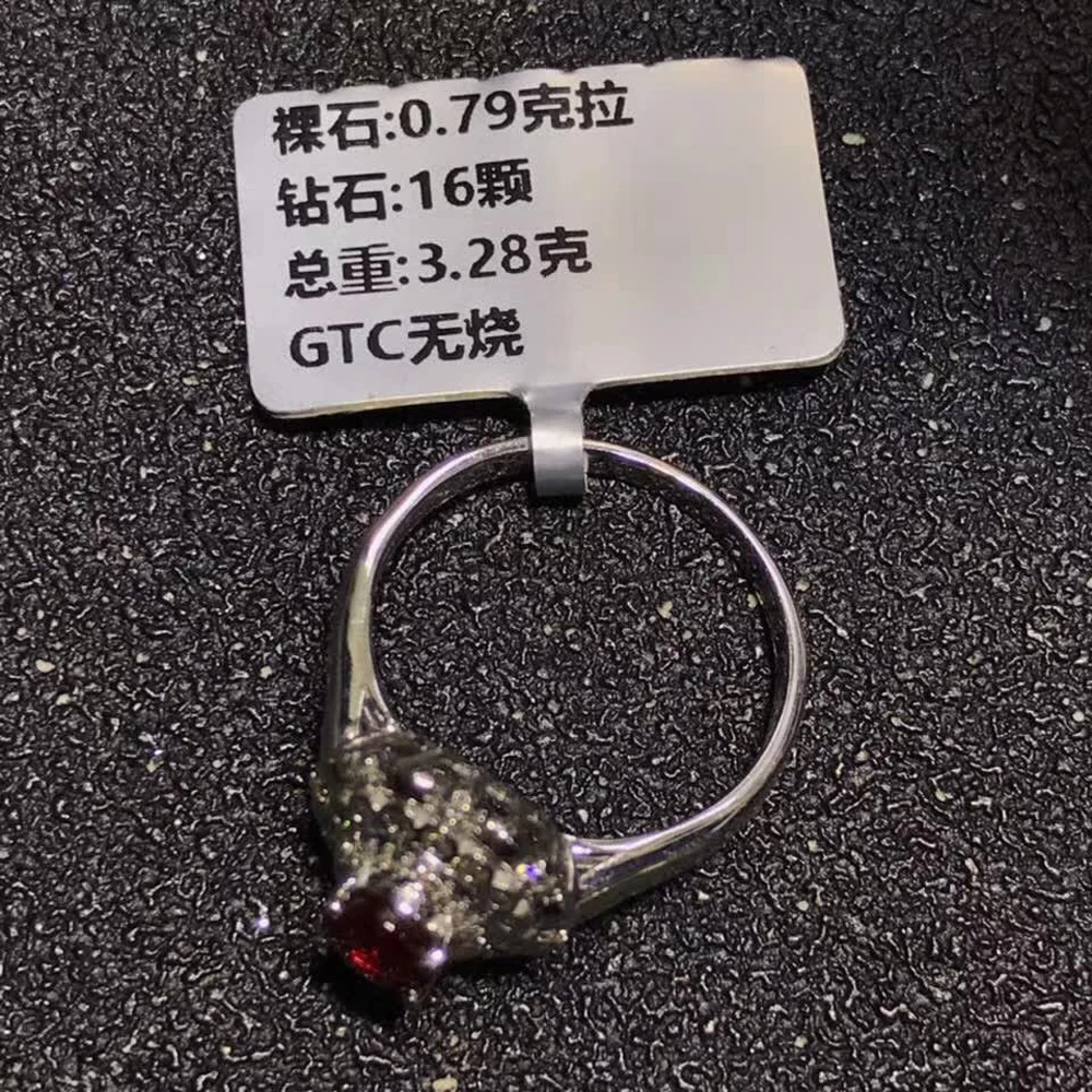 

gemstone jewelry factory wholesale classic luxury 18k yellow gold real diamond natural Ruby gold ring for women wedding