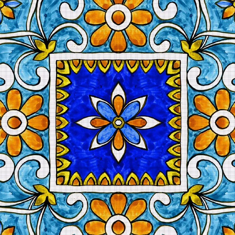 Promotion! Italian Majolica Tile Lack Table Tops Wall Art Furniture Removable Self-Adhesive Waterproof Wallpaper Sticker | Дом и сад