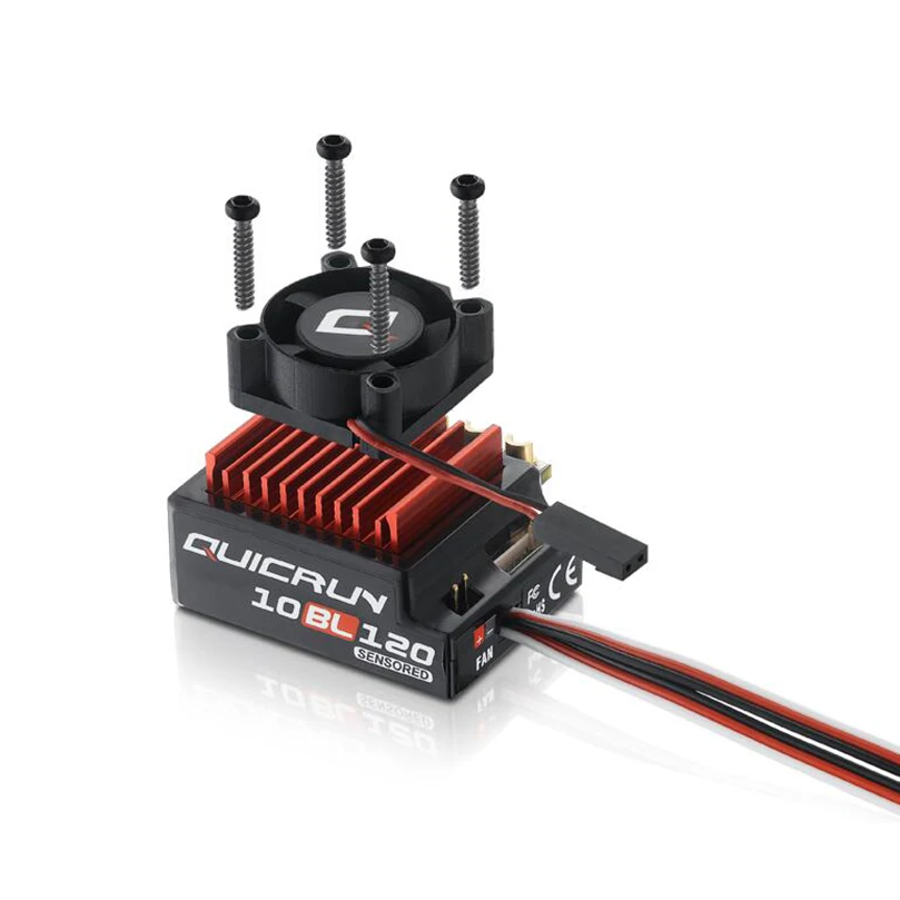 

Hobbywing QUICRUN 10BL120 Sensored 120A / 10BL60 Sensored Brushless ESC Speed Controller For 1/10 1/12 RC Mini Car