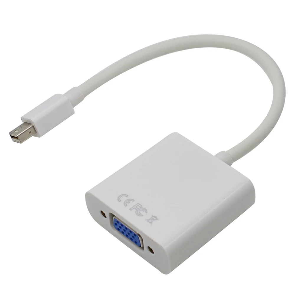 Кабель адаптер TISHRIC для MacBook Air Pro iMac Mini Thunderbolt Display Port DP VGA 1080P|adapter flash|adaptadapt manual |