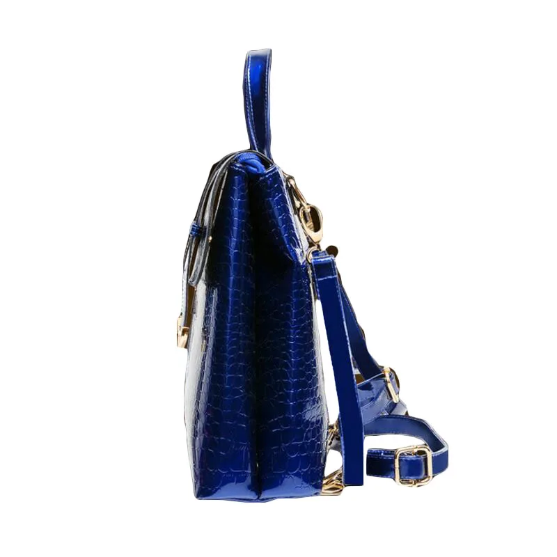 Chuwanglin Мода крокодил зерна женщины Натуральная кожа рюкзак новый повседневная