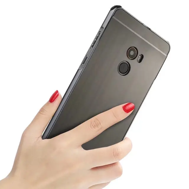 Гальванический Алюминиевый металлический бампер для Xiaomi 6/Mix2/note3/Redmi NOTE 4X чехол PC задняя крышка противоударный чехол для телефона