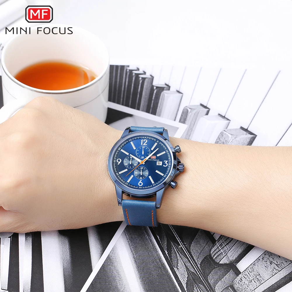 Мини фокус Топ бренд класса люкс известные мужские часы кварцевые наручные Relogio