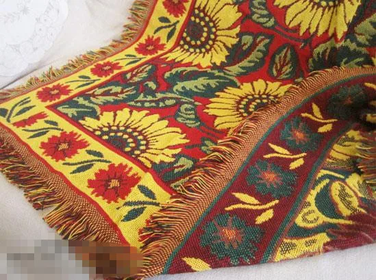 Бесплатная доставка одиночный/двойной размер синий/красный Подсолнух диван