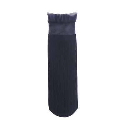 dark navy Милые кружевные ультра-тонкие бархатные женские носки, весна-лето, крутые красивые модные носки, удобные тонкие носки высокого качества - Цвет: dark navy