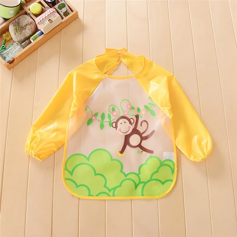 Новинка детский нагрудник Детский водонепроницаемый с длинным рукавом