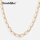 Женское Ожерелье CN17 под розовое золото 585 пробы, светлая приманка, звеньевая цепь, бижутерия, хороший подарок на день Святого Валентина, 5 мм