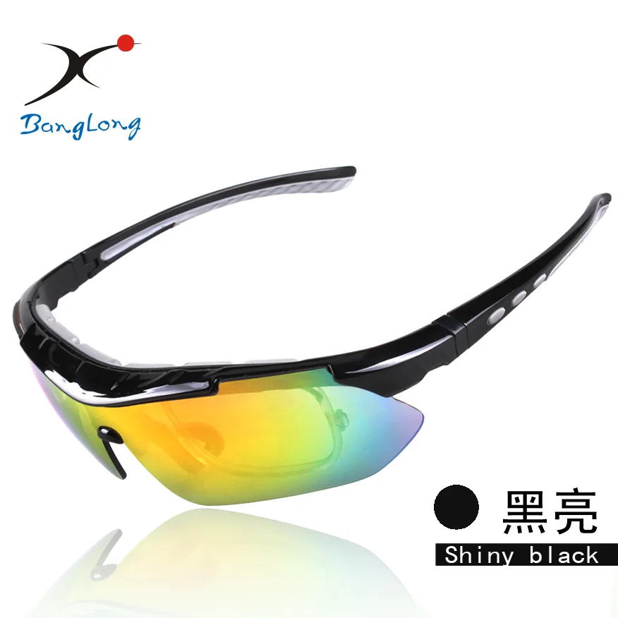 XQ082 1 BLACK BANGLONG тактические поляризационные очки для рыбалки, мужские спортивные солнцезащитные очки, для улицы, для близорукости, спортивные очки, для кемпинга, пешего туризма, велосипедные очки - Цвет: XQ082 1 BLACK