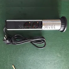 2019 хромированная внешняя розетка 2 USB 3 EU/UK Power 1 Светодиодная Pop Up