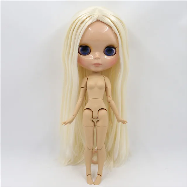 tan skin Ледяная 1/6 bjd фабрика blyth кукла с гибкими суставами бледный блонд смешанный белый волос BL136/340 30 см, супер черная кожа или загара кожи - Цвет: tan skin
