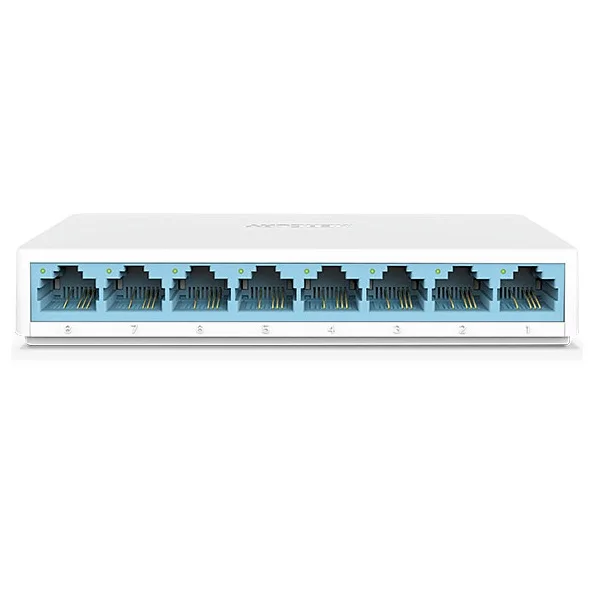 Ethernet коммутатор S108C настольный сетевой мини на 8 портов хаб LAN 10/100 Мбит/с маленький