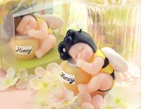 10pcs honey bee baby candle wedding baby shower birthday souvenirs gifts favor packaged with box