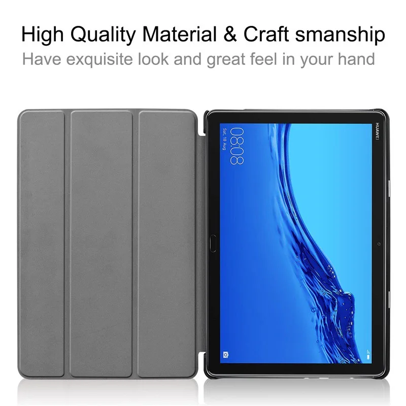 Ultra Slim Cover PU Leather Case For Huawei M5 Lite 10'' Inch HuaWei MediaPad 10 Tablet 10.1 BAH2-L09/W19 DL-AL09 | Компьютеры и