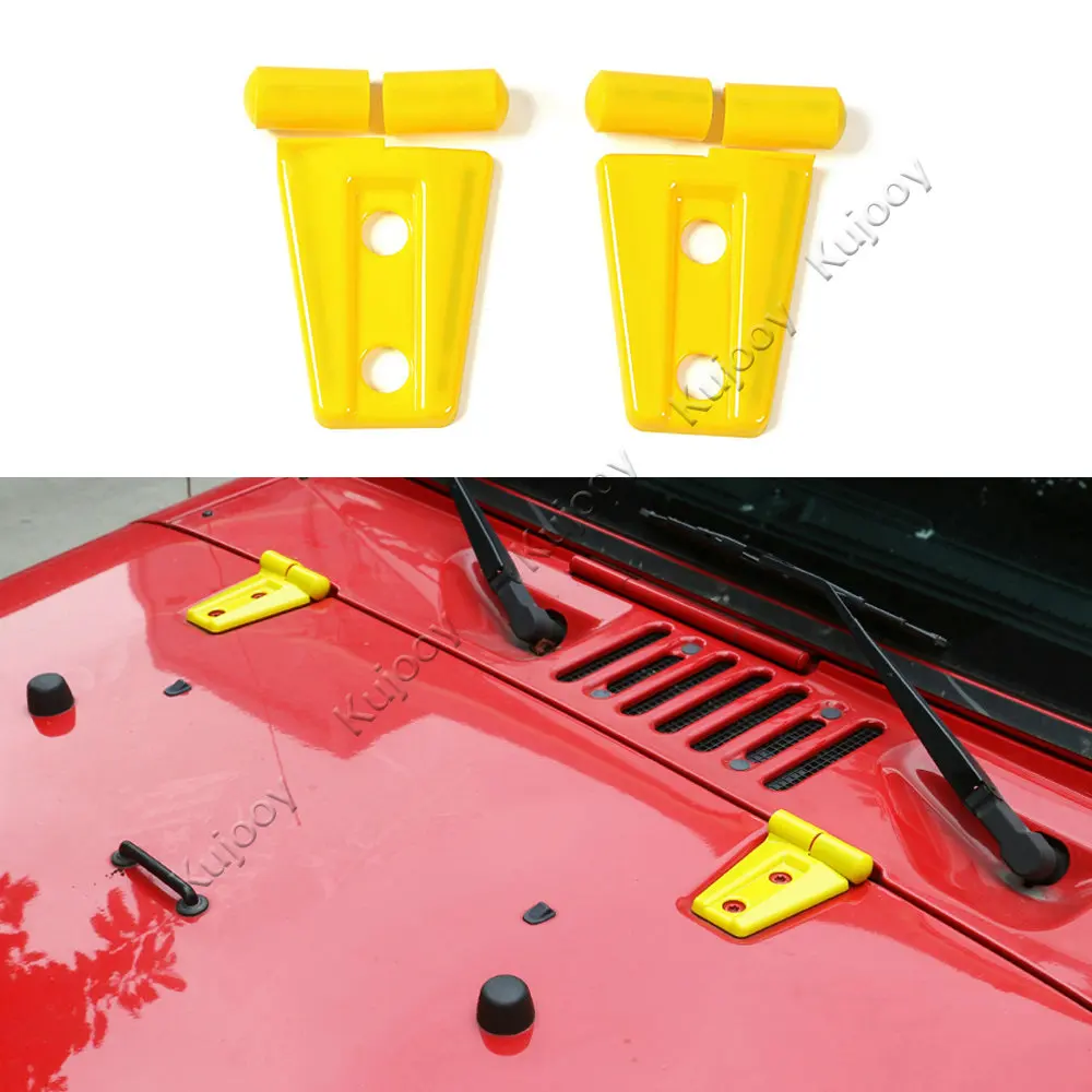Аксессуары для Jeep Wrangler 2007-2016 оболочка петли капота двигателя из АБС-пластика