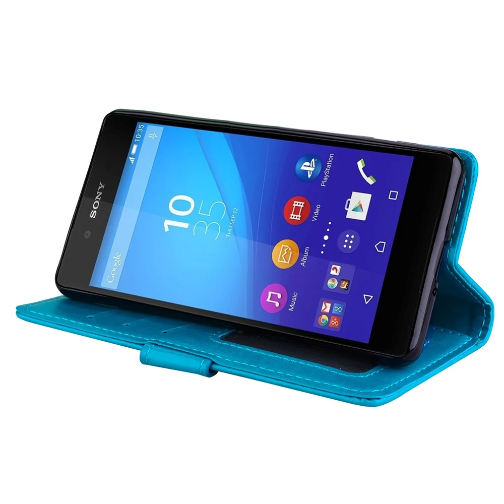 Для sony Xperia X кожаный чехол флип бумажник для F5122 F5121 люкс откидная крышка Единорог