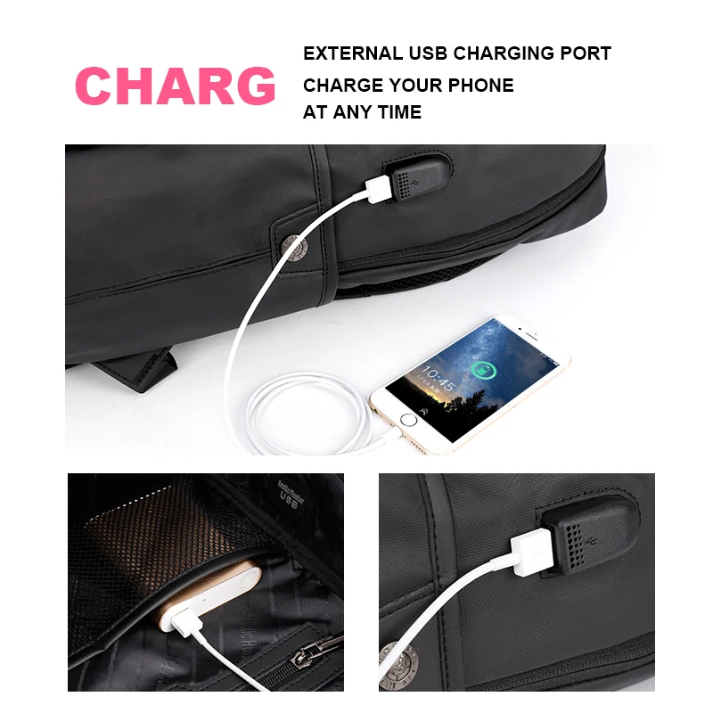 ARCTIC HUNTER мужские рюкзаки большой емкости USB зарядка 15 6 дюймов ноутбук