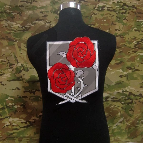 Вышивка атака на Титанов дислоцированный корпус большая задняя часть тела патч