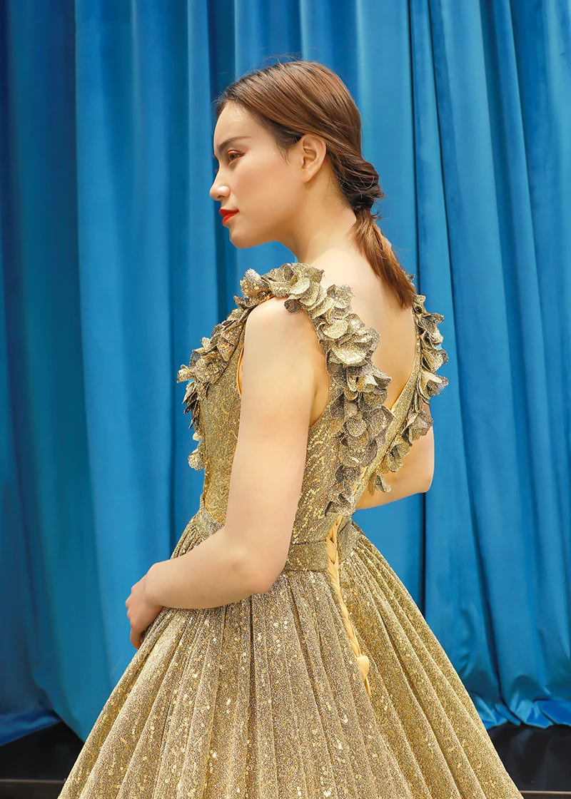 J66793 jancember shiny long evening dress with glitter sexy sleeveless A-line formal dress with train платье блестящее вечернеe