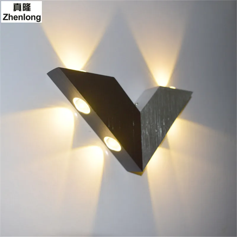 6W AC220V Modern Minimalist LED Triangular Wall Lamp Children Room Light Creative Hotel Bar KTV Effect | Лампы и освещение