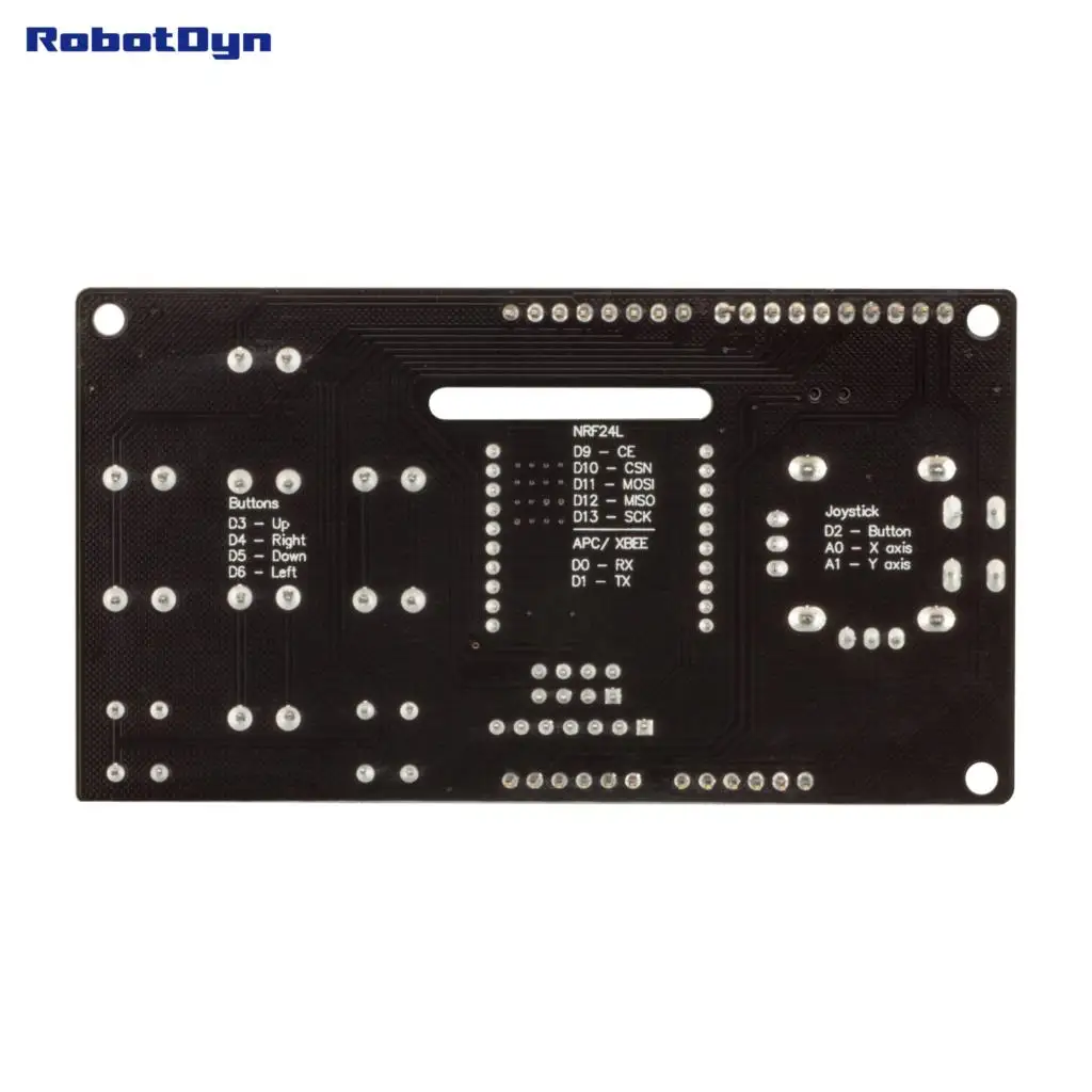 Щит джойстика с беспроводным адаптером (xBee APC200 NRF24L) для Arduino Uno Mega (собранный)|adapter