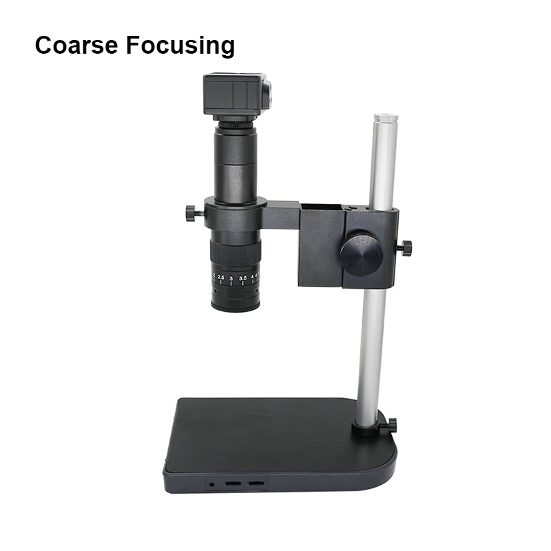 Coarse Focusing 0.7X-4.5X зум монокулярный Объектив C-mount окуляр объектив цифровой микроскоп с 5,0 МП USB камера Фокус Регулируемая подставка - Цвет: Coarse Focusing