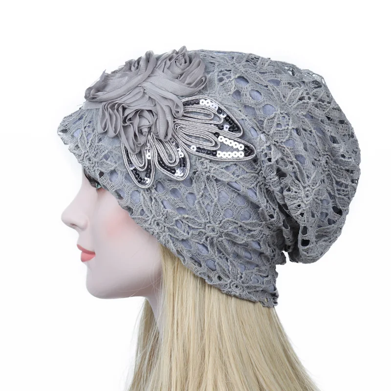 Весенне-осенняя женская шапка Skullies Beanies, женская модная теплая шапка унисекс, эластичная вязаная шапочка, шапки Gorros, Женская кружевная шапка s