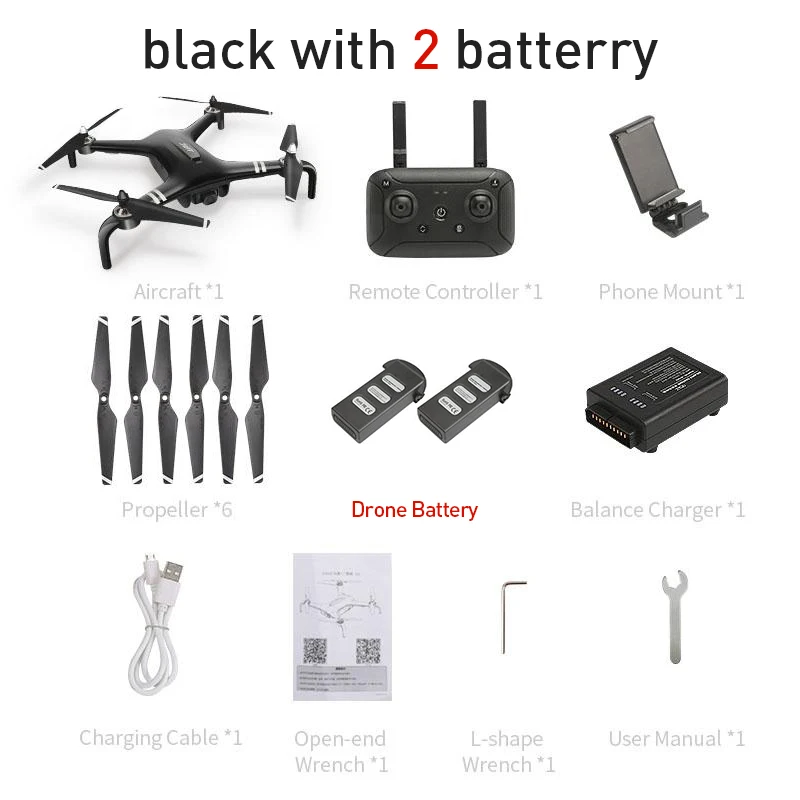 black with 2battery JJRC X7 смарт двойной gps 5G WiFi с 1080P карданный камера 25 минут время полета Радиоуправляемый Дрон Квадрокоптер RTF500-800m дистанция Дрон - Цвет: black with 2battery