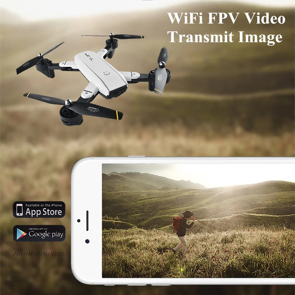SG700 Радиоуправляемый Дрон с камерой WiFi FPV Квадрокоптер селфи Дроны HD высота