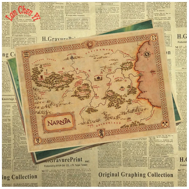 Винтажная Карта сокровищ матовая крафт бумага Постер офис подарок комната