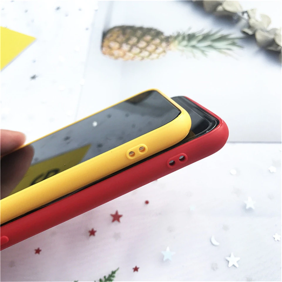 Чехол Lucky Wealth для iPhone X Xr Xs Max оригинальный дизайн красный желтый цвет мягкий чехол