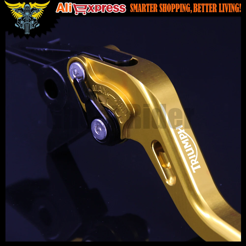 8 цветов алюминиевые регулируемые короткие мотоциклетные рычаги тормоза Триумф