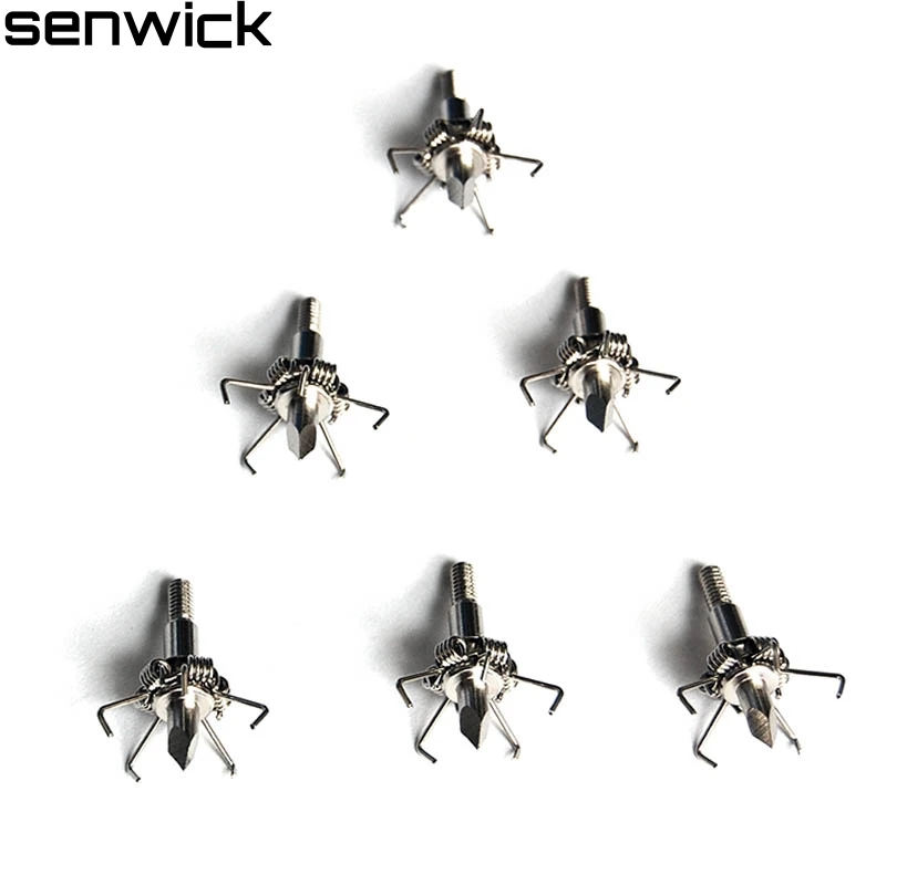 6 шт./лот Новинка острый военный стрельба из лука наконечник стрелы наружная