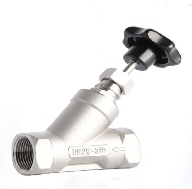 

2 1/2 inch 2/2 way Y type manually operated angle seat valve