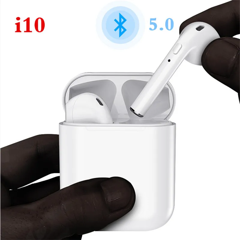 I10 TWS Мини Bluetooth наушники беспроводные бас стерео гарнитура Магнитный зарядный