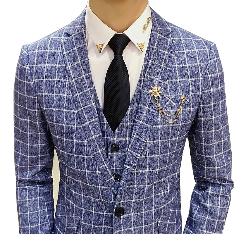 2017 Высокое качество Британский стиль Мужчины Одна кнопка Бренд Развивать