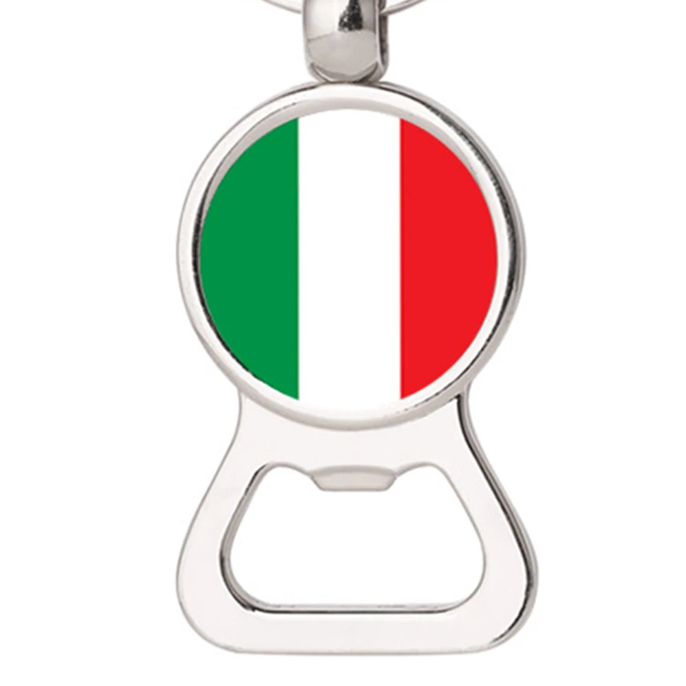 Италия флаг карманная цепочка для ключей открывалка бутылок пива Малый брелок