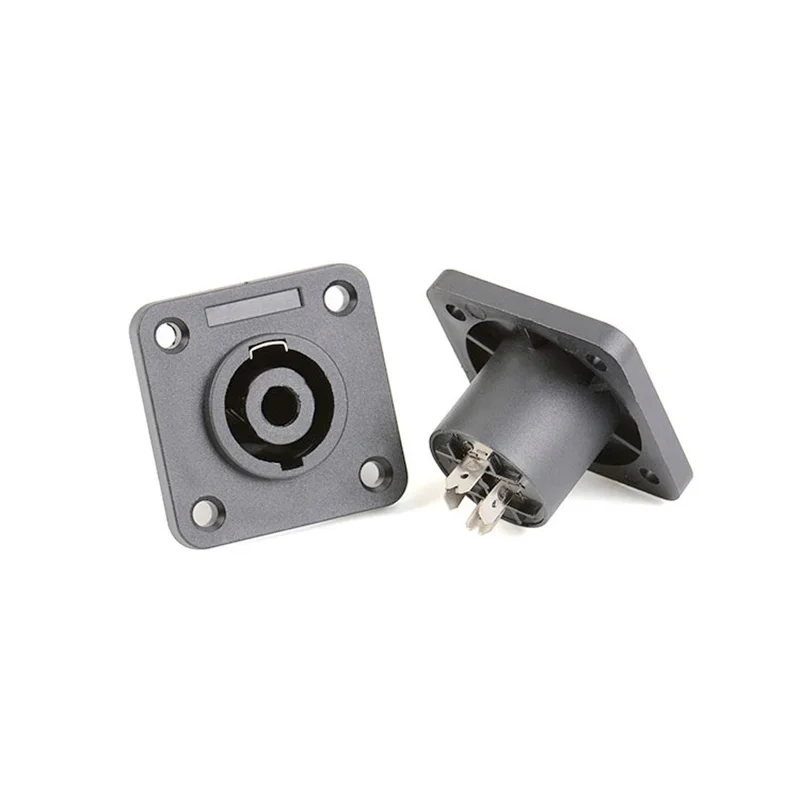 Аудиоразъем для динамика поворотный замок 4-полюсный квадратный гнездовой