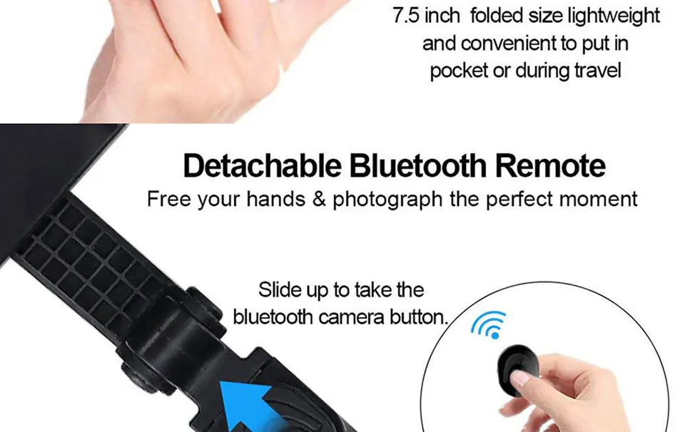 Roreta 3 в 1 Беспроводная Bluetooth селфи палка мини Штатив универсальный выдвижной монопод для iPhone XR X 7 6s Plus для samsung