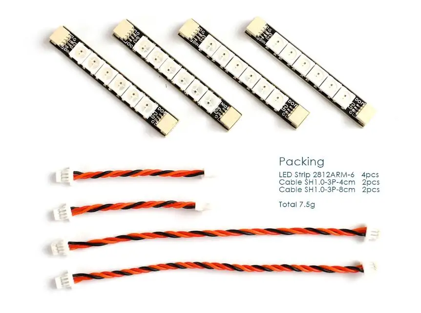 Система управления светодиодами Matek 2812 ler 2 6S светодиодный модуль с 5V BEC / 2812LED Control и