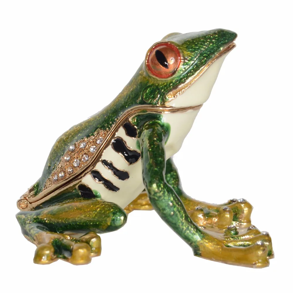 Шкатулка и органайзер для ювелирных изделий Frog украшенная драгоценными