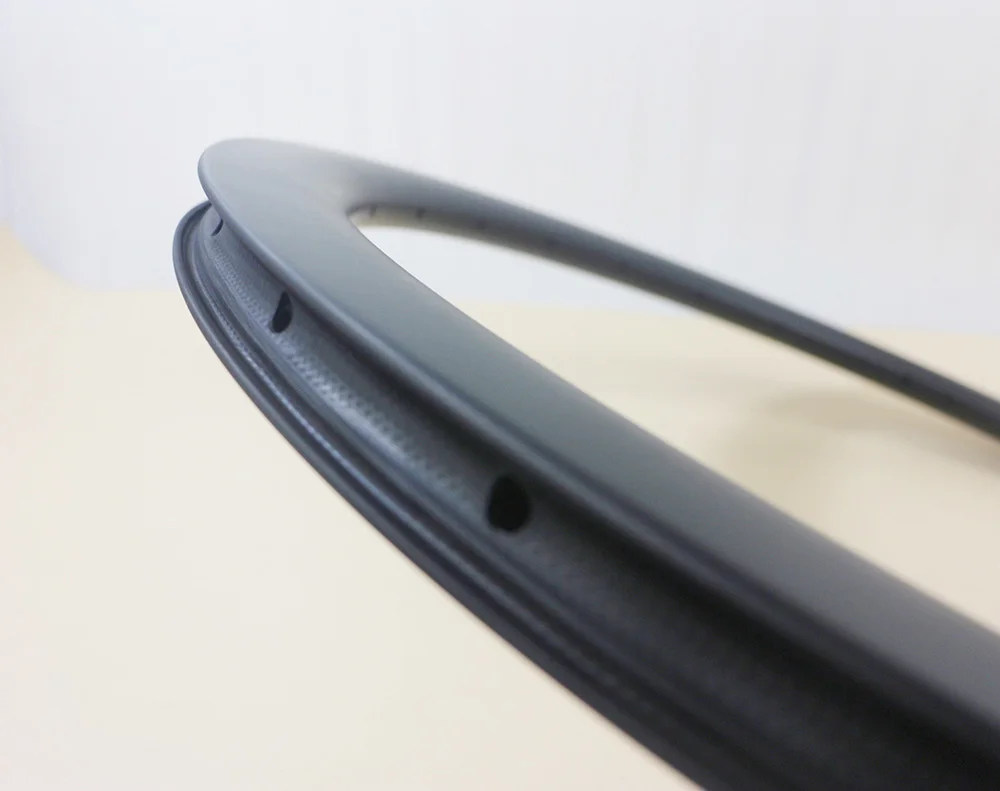 Супер легкий 42 мм Высота ассиметричный клинчер бескамерный карбоновый обод 25 u