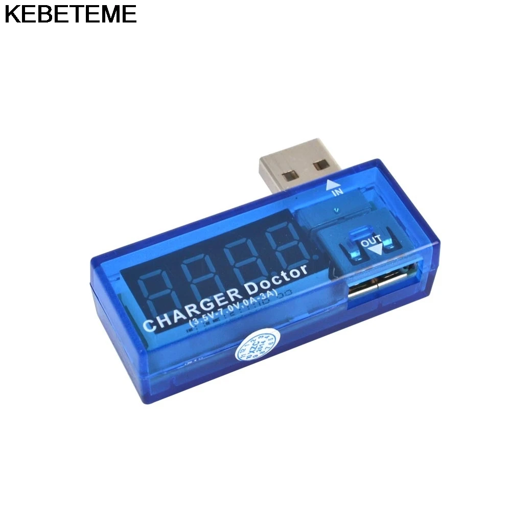 Цифровой USB вольтметр тестер мини амперметр детектор напряжения тока измеритель