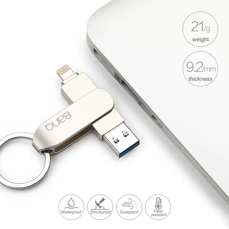 USB - BanQ A50, 32 , 64 ,  iPhone 8, 7 Plus, Lightning,  -, u-  MFi iOS10,   128