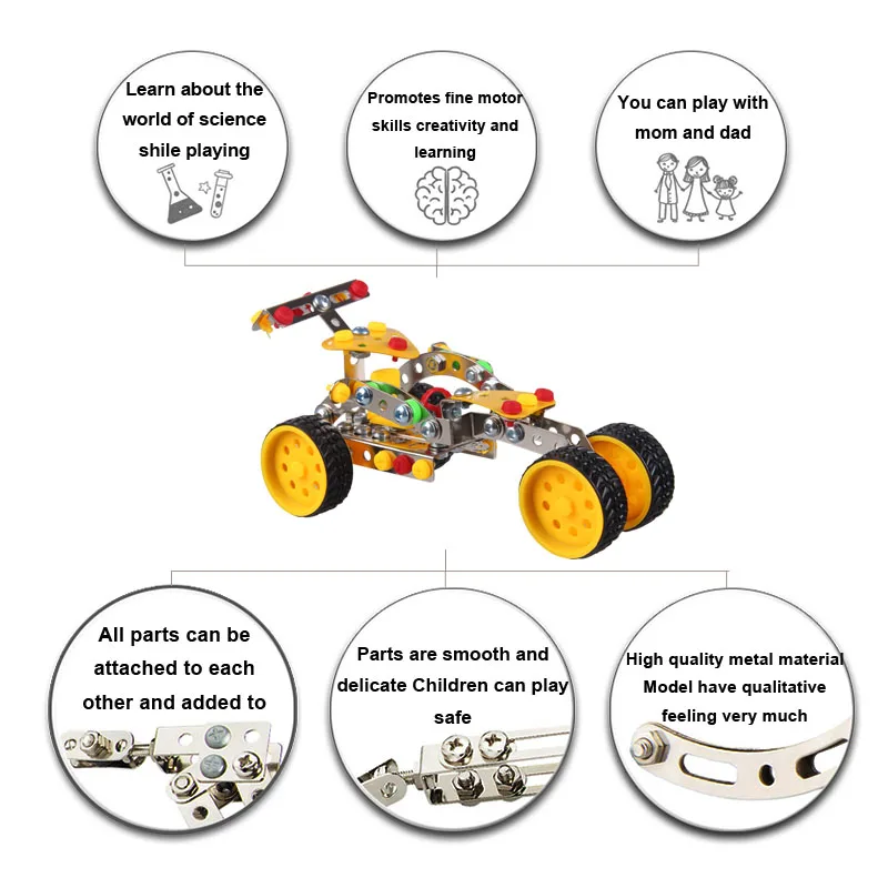 Бесплатная доставка металлические модели строительные комплекты F1 гоночный
