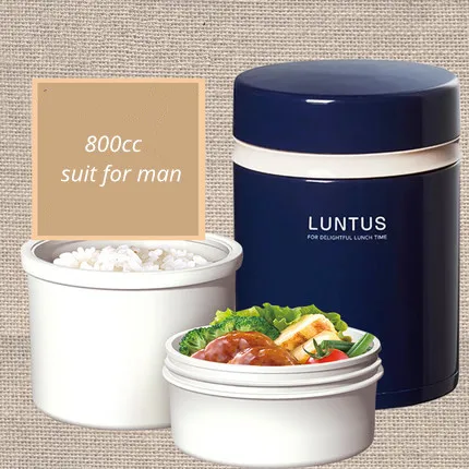 Японский стиль bento box, пластиковый Ланч-бокс, простая, для мужчин, женщин, детей, столовая посуда с сумками, коробка для супа, ложки 37,6 - Цвет: 4